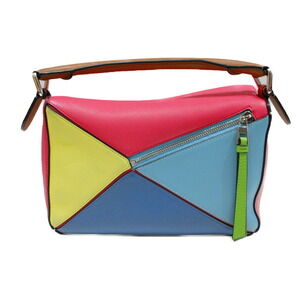 Loewe colorful multicolored shoulder handbag Bag Puzzle leather